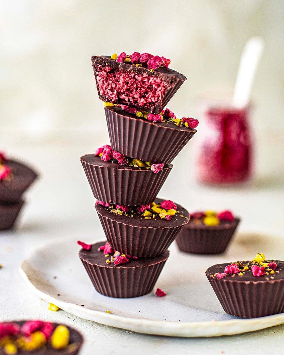 Vegan Cherry Ripe Cups